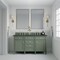 James Martin Vanities Brittany 60in Double Vanity, Smokey Celadon w/ 3 CM Charcoal Soapstone Top 650-V60D-SC-3CSP - alternate 6